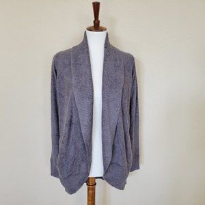 New BAREFOOT DREAMS buttery soft grey open cardigan